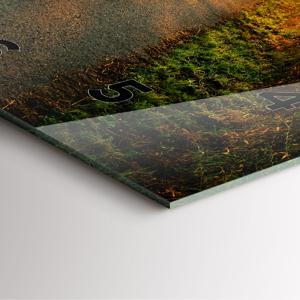 Horloge murale carrée Brouillard au lever du soleil