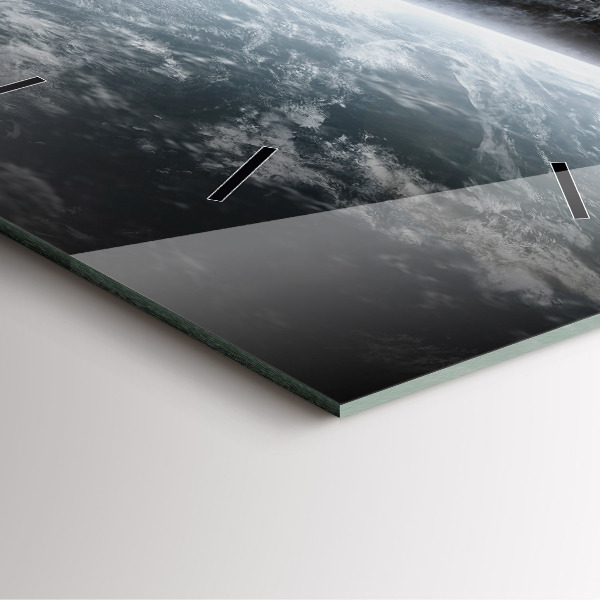 Horloge murale carrée 'L''espace et les planètes'