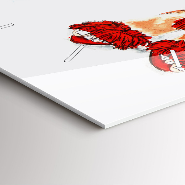 Horloge murale carrée Talons hauts pour femmes