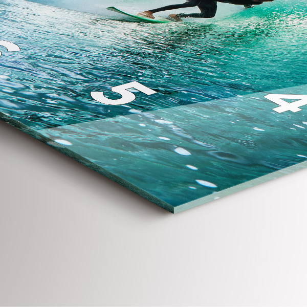 Horloge murale carrée Surf à Hawaï