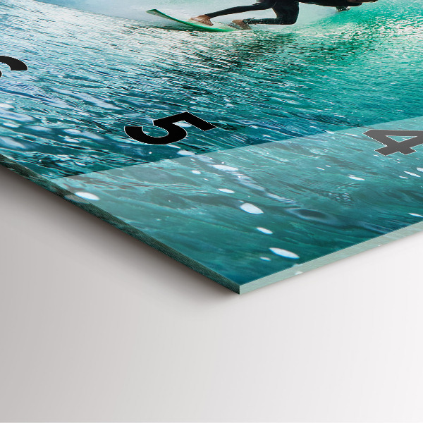 Horloge murale carrée Surf à Hawaï