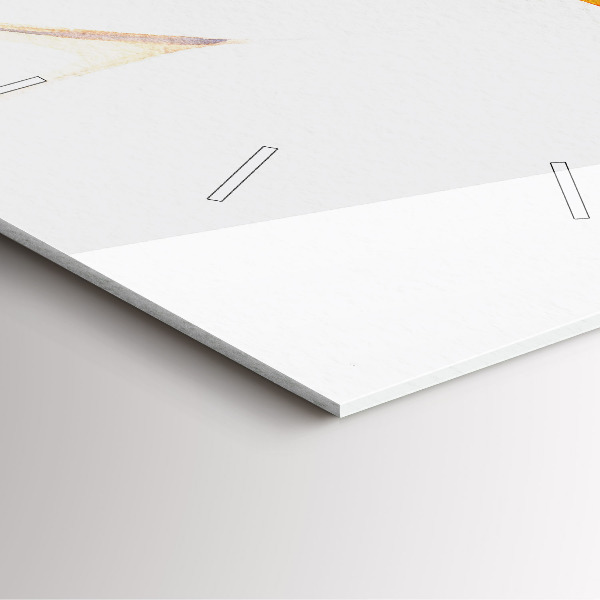 Horloge murale carrée Femme au chapeau