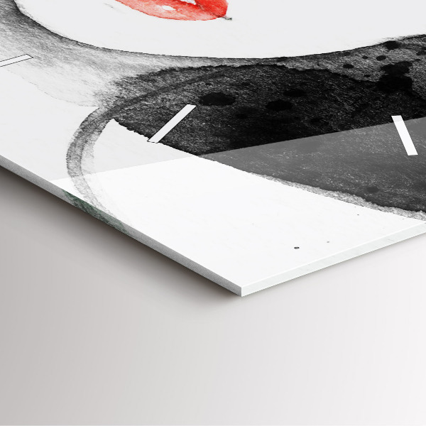 Horloge murale carrée Femme au chapeau