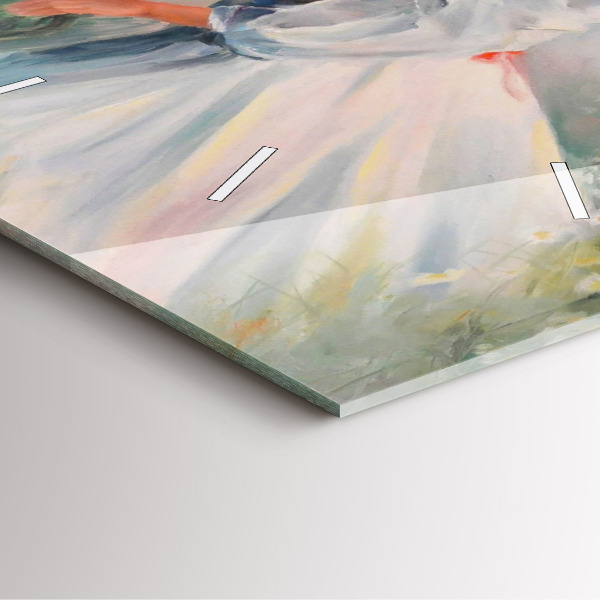 Horloge murale carrée Belle femme avec un cheval