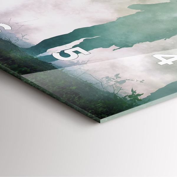 Horloge murale carrée 'Soldats de l''armée dans la forêt'