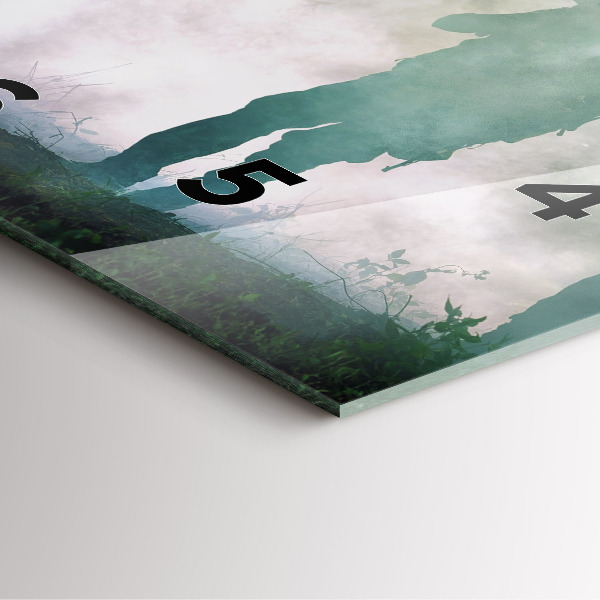 Horloge murale carrée 'Soldats de l''armée dans la forêt'