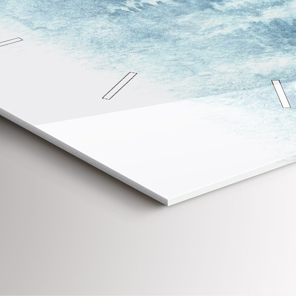 Horloge murale carrée 'Forêt d''hiver'