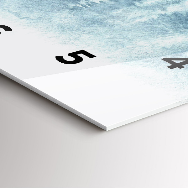 Horloge murale carrée 'Forêt d''hiver'