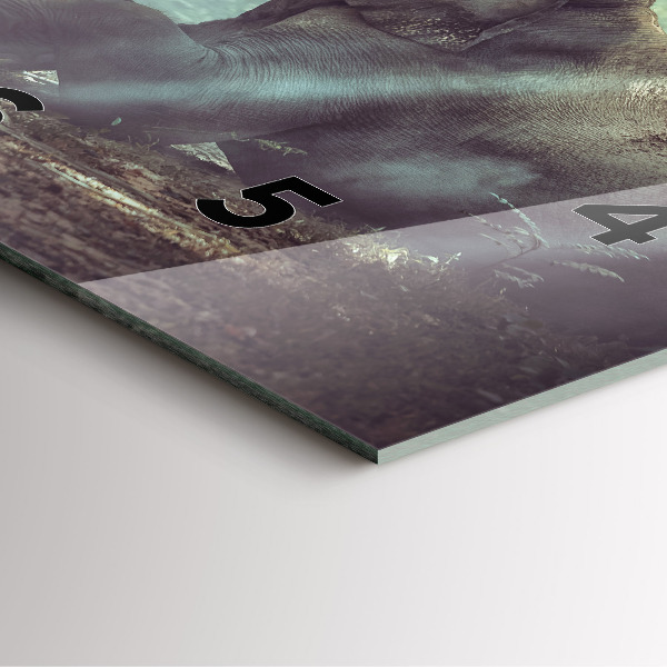 Horloge murale carrée Un garçon lit un livre