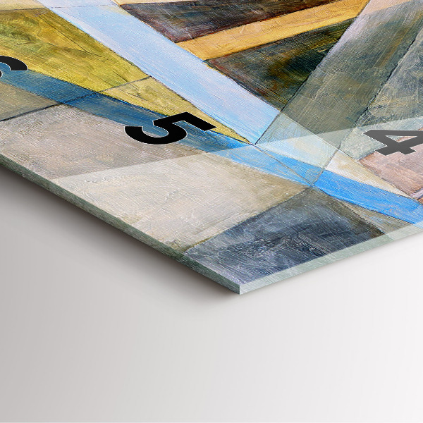 Horloge murale carrée peinture impressionniste