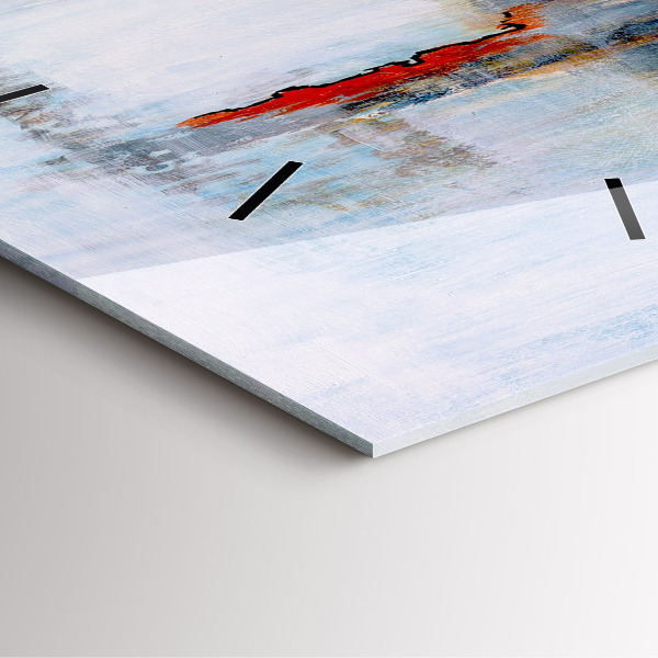 Horloge murale carrée Abstraction