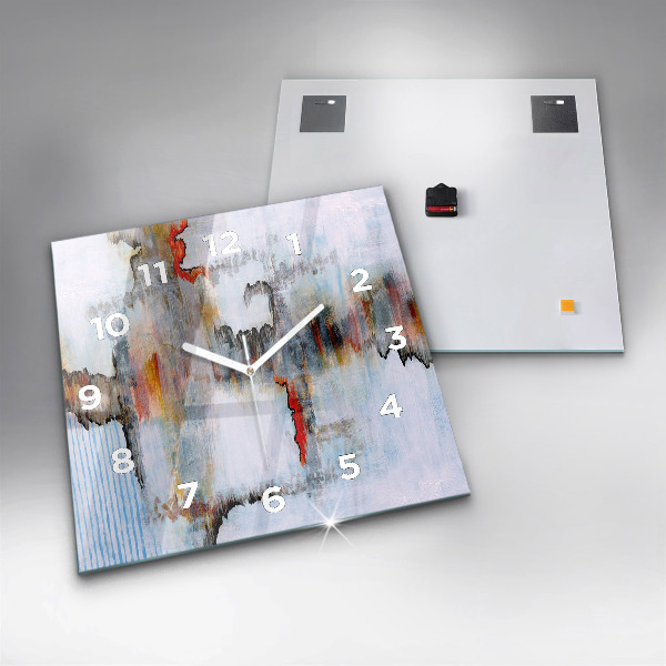 Horloge murale carrée Abstraction