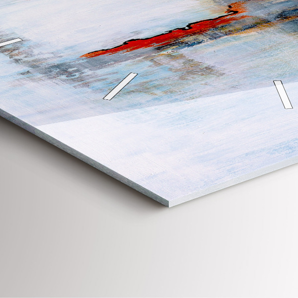 Horloge murale carrée Abstraction