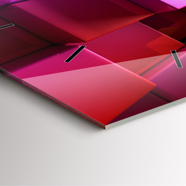 Horloge murale carrée Cubes colorés