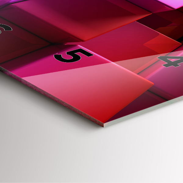 Horloge murale carrée Cubes colorés