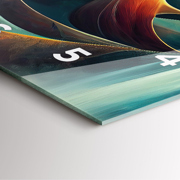 Horloge murale carrée Cascade qui coule