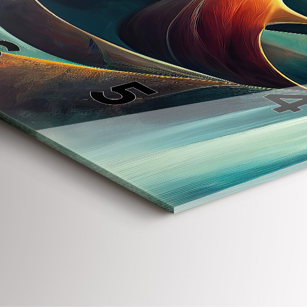 Horloge murale carrée Cascade qui coule