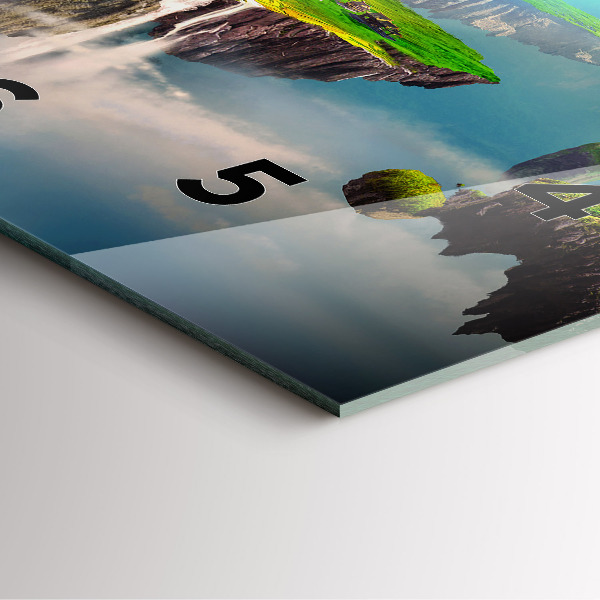 Horloge carrée en verre fantaisie chinoise