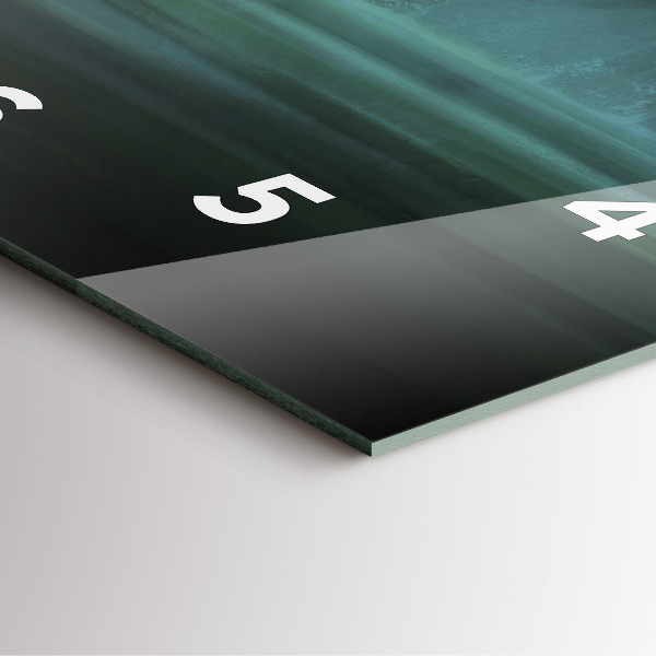 Horloge murale carrée 'L''homme et le monstre dans le marais'