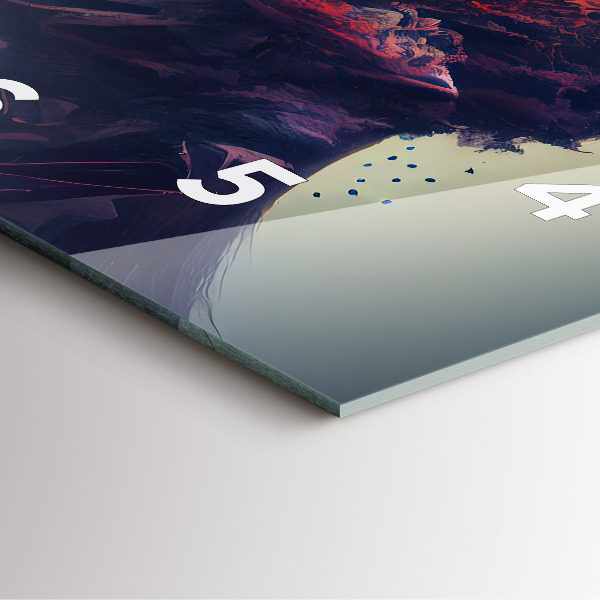 Horloge murale carrée Femme abstraite