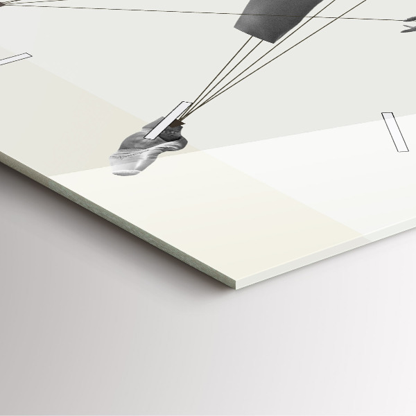 Horloge murale carrée Danseuse abstraite