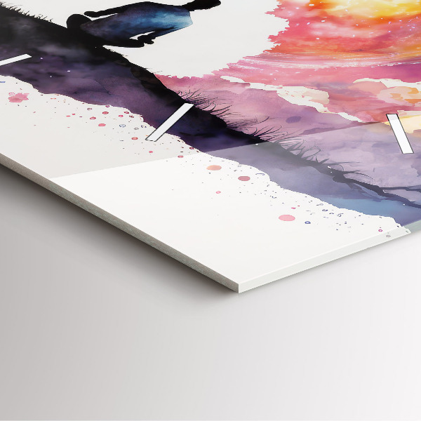 Horloge murale carrée Style de vie méditatif