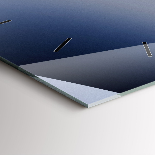 Horloge murale carrée Soleil abstrait