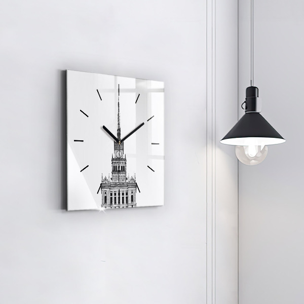 Horloge murale carrée Palais de la culture et de la science