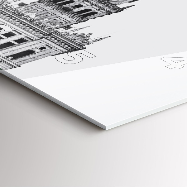 Horloge murale carrée Palais de la culture et de la science