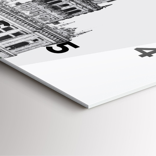 Horloge murale carrée Palais de la culture et de la science