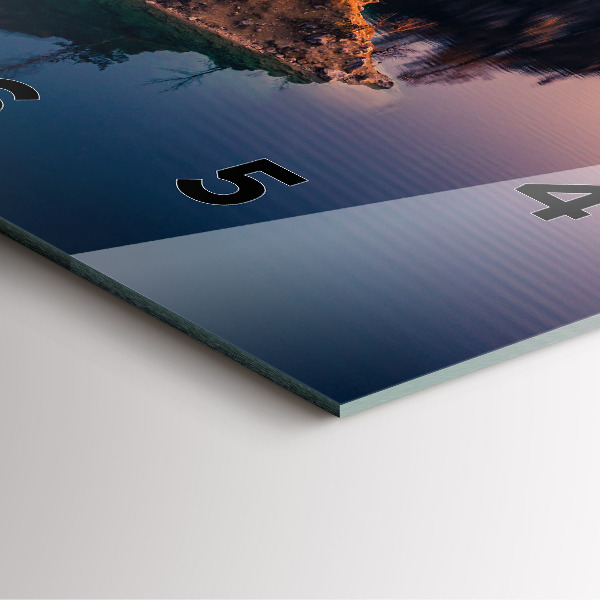 Horloge murale carrée Cracovie Lac Zakrzówek