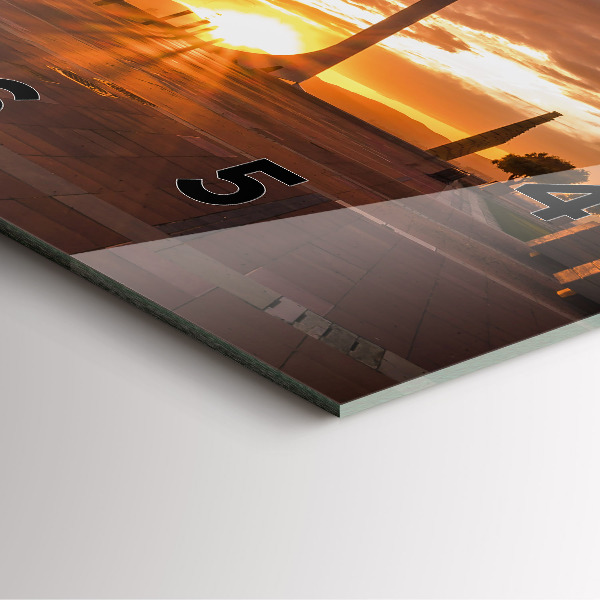 Horloge murale carrée Parc olympique de Barcelone