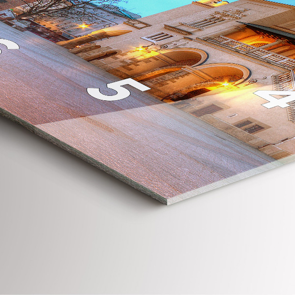 Horloge murale carrée Place du marché principal de Cracovie