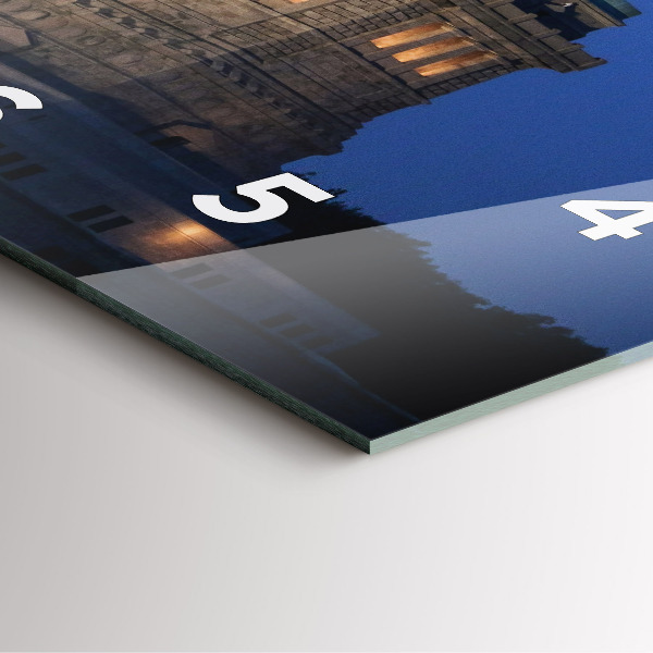 Horloge murale carrée Statue de la Liberté à New York