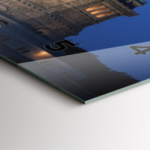 Horloge murale carrée Statue de la Liberté à New York