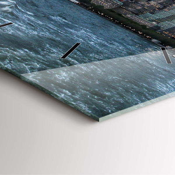 Horloge murale carrée Panorama de New York