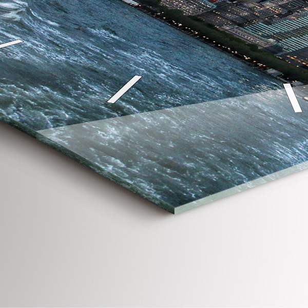 Horloge murale carrée Panorama de New York