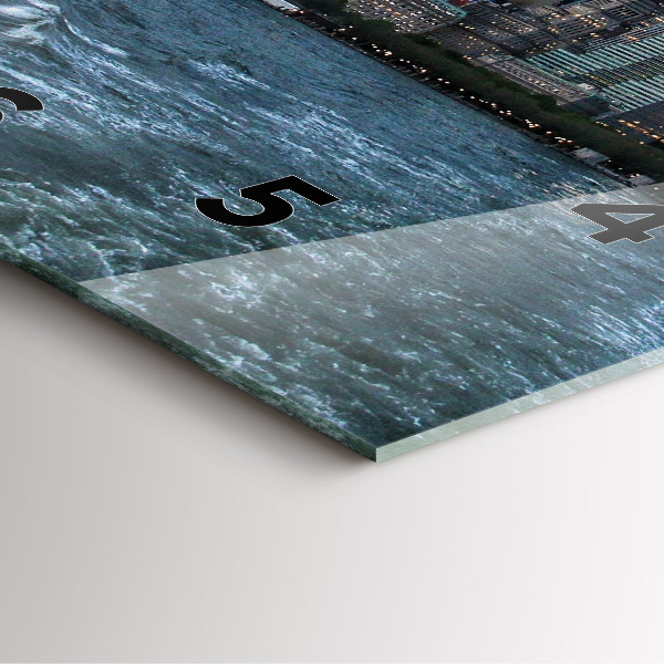 Horloge murale carrée Panorama de New York