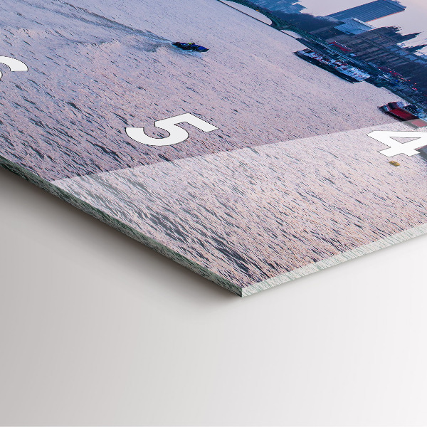 Horloge murale carrée Panorama de la ville du London Eye