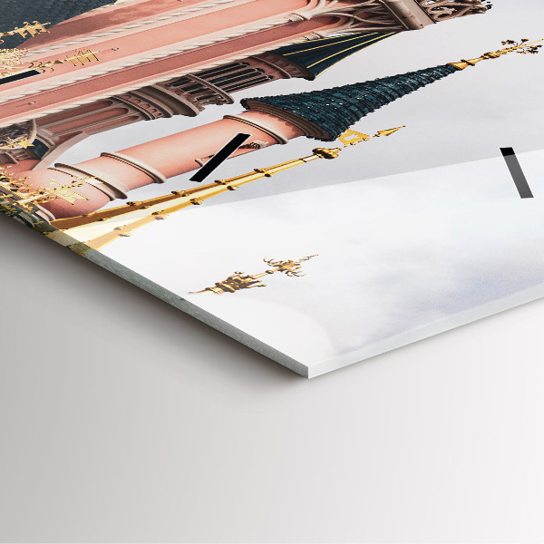 Horloge murale carrée Château de Disneyland Paris