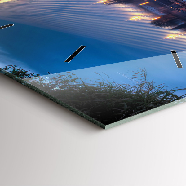 Horloge murale carrée Pont Rędziński à Wrocław