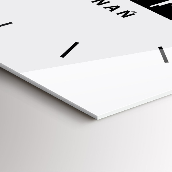 Horloge murale carrée Graphiques panoramiques de Poznan