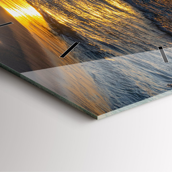 Horloge murale carrée Władysławowo, mer Baltique