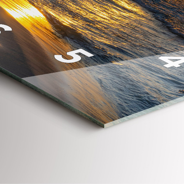 Horloge murale carrée Władysławowo, mer Baltique