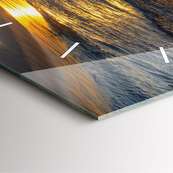 Horloge murale carrée Władysławowo, mer Baltique