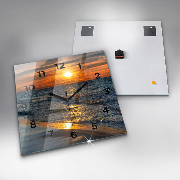 Horloge murale carrée Władysławowo, mer Baltique