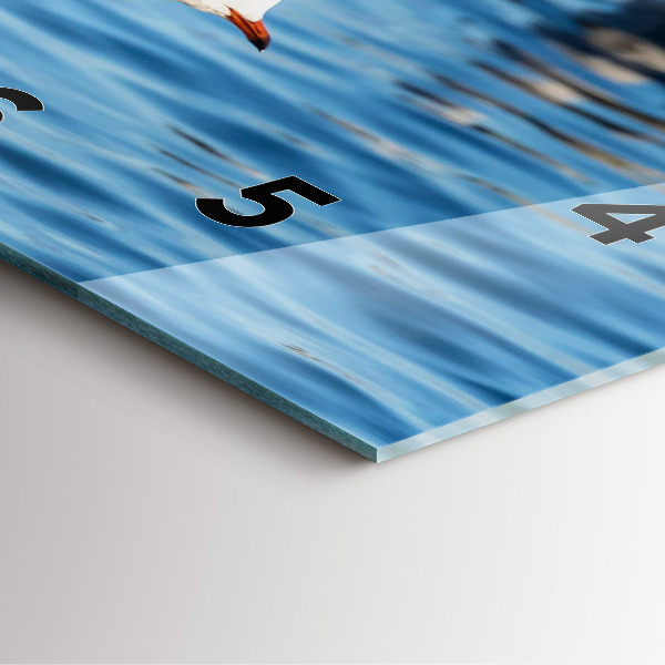 Horloge murale carrée Mouettes à Gdynia