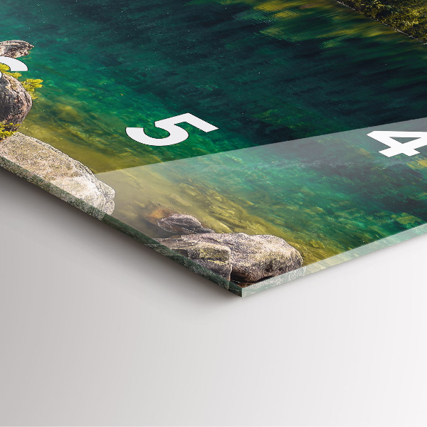 Horloge murale carrée Morskie Oko dans les Tatras