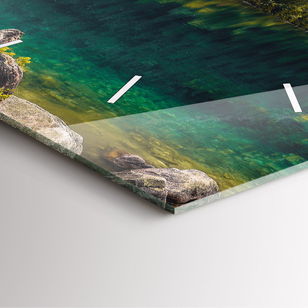 Horloge murale carrée Morskie Oko dans les Tatras