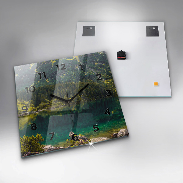 Horloge murale carrée Morskie Oko dans les Tatras